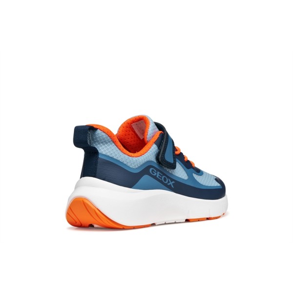 GEOX ΠΑΙΔΙΚΑ ΠΑΠΟΥΤΣΙΑ NAVY/ORANGE ΑΓΟΡΙΟΥ  J65P7F 01454 C0659