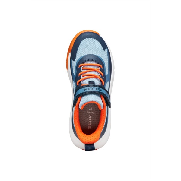 GEOX ΠΑΙΔΙΚΑ ΠΑΠΟΥΤΣΙΑ NAVY/ORANGE ΑΓΟΡΙΟΥ  J65P7F 01454 C0659