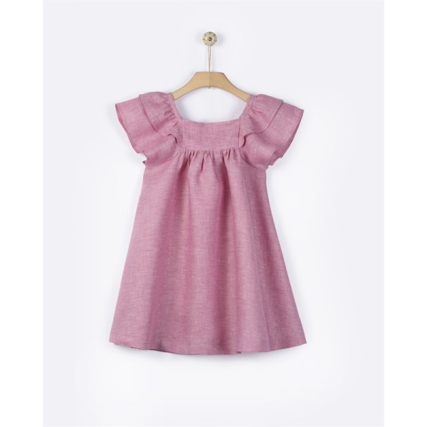 Kleia Λινό Φόρεμα- Chateau Rose  YELL-OH! 41310340029