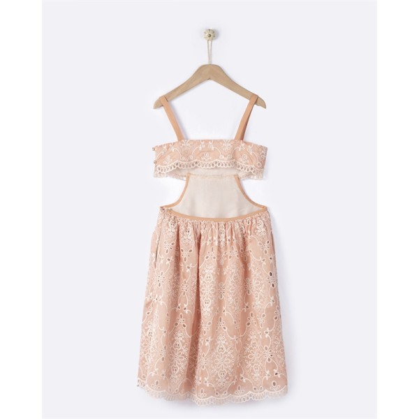 Melina Κεντητό Φόρεμα - Peach Quartz YELL-OH!  42310240109