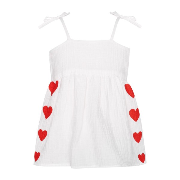 T7000 The Hearts Breezy Romper Dress for Baby