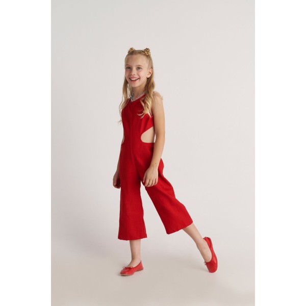 T7018 The Ruby Circle Cut Jumpsuit for Young Kids