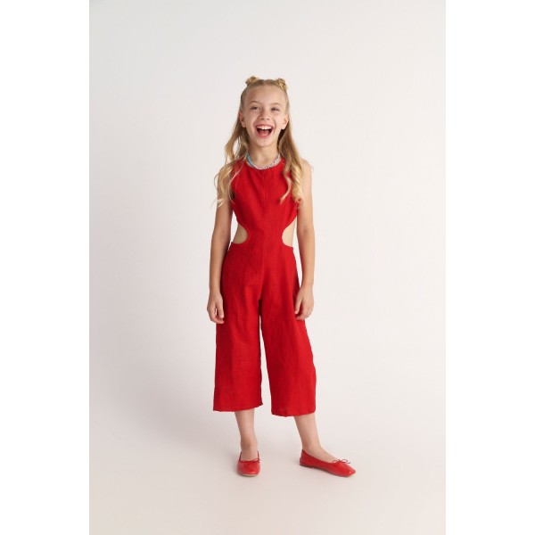 T7018 The Ruby Circle Cut Jumpsuit for Young Kids