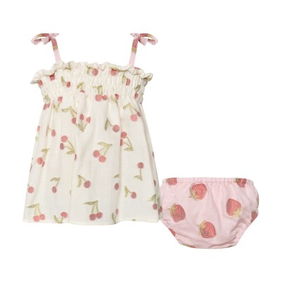 T7077 Summer Tart Baby Set with Dress & Panties