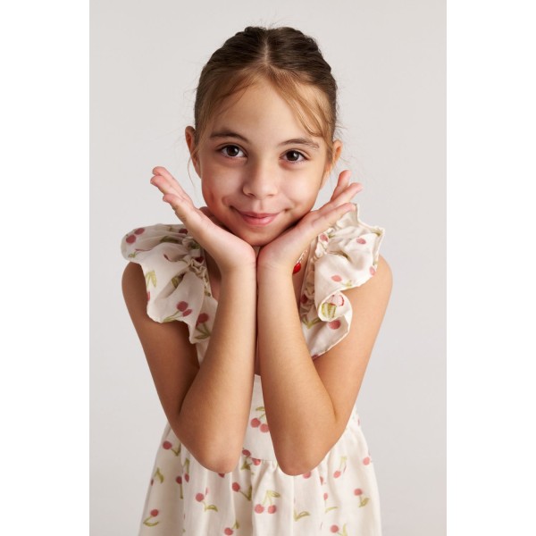 T7079 Summer Tart 3-Layer Ruffle Dress for Kids