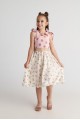 T7080 Summer Tart Set with Top & Midi Skirt for Kids