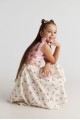 T7080 Summer Tart Set with Top & Midi Skirt for Kids