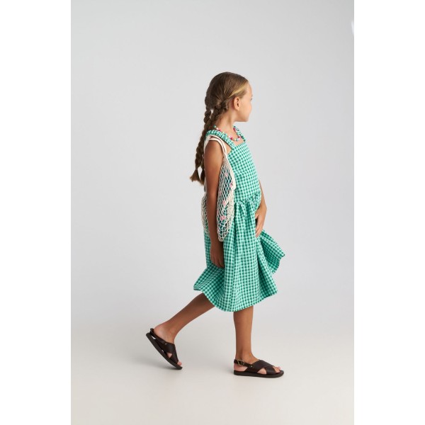 T7176 Forest Sky Assymetric Dress