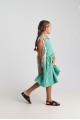 T7176 Forest Sky Assymetric Dress