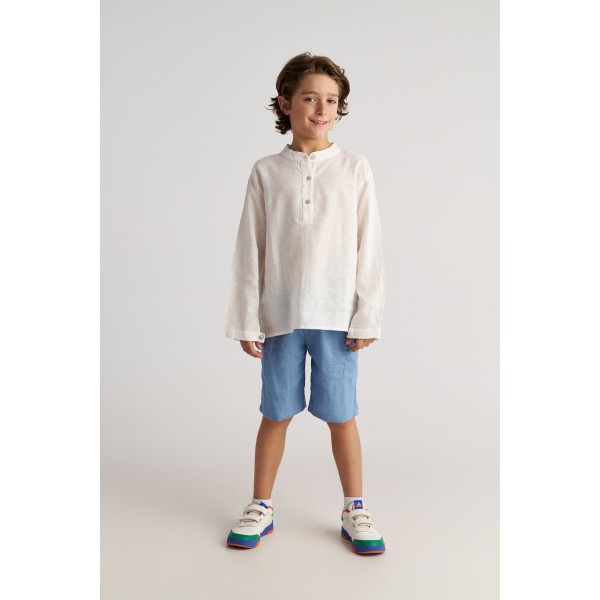 T7311 Sea Salt Cargo Long Shorts