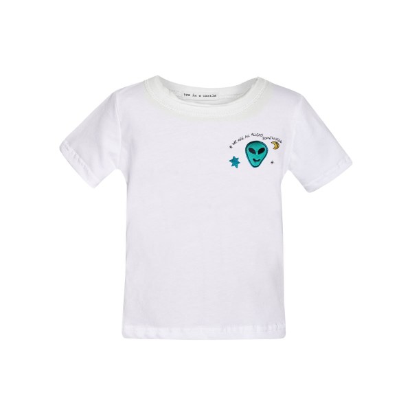 T7341 Out Of Space Top And Allover Print Slouchy Shorts Baby Set