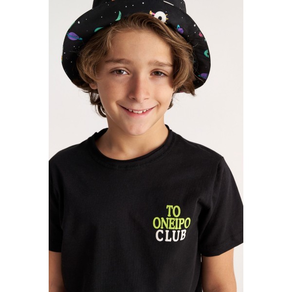 T7351 Chess Neon Όνειρο T-Shirt And Allover Print Shorts Baby Set