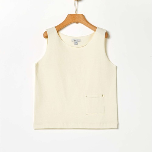 Τοπ κοριτσιού αμάνικο με τσέπη της εταιρίας YELL-OH!