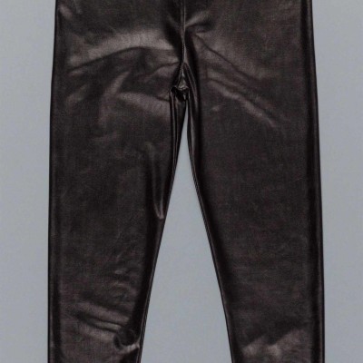 Παντελόνι κοριτσιού μαύρο χρώμα δερματίνη Artigli A12356