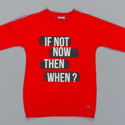 Μπλούζα κοριτσιού κόκκινο χρώμα με λεπτομέρειες στο μπροστινό μέρος  Artigli A12356-1