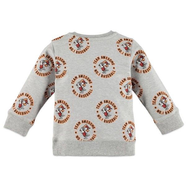 Μπλουζάκι αγοριού φούτερ σε γκρι χρώμα με σχέδιο φιγούρα της εταιρίας Babyface