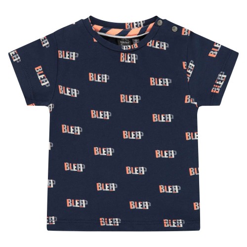 T-shirt βρεφικό σε μπλέ χρώμα με σχέδια τύπωμα της εταιρίας Babyface 