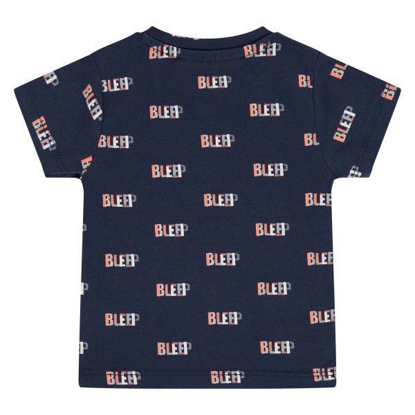 T-shirt βρεφικό σε μπλέ χρώμα με σχέδια τύπωμα της εταιρίας Babyface 