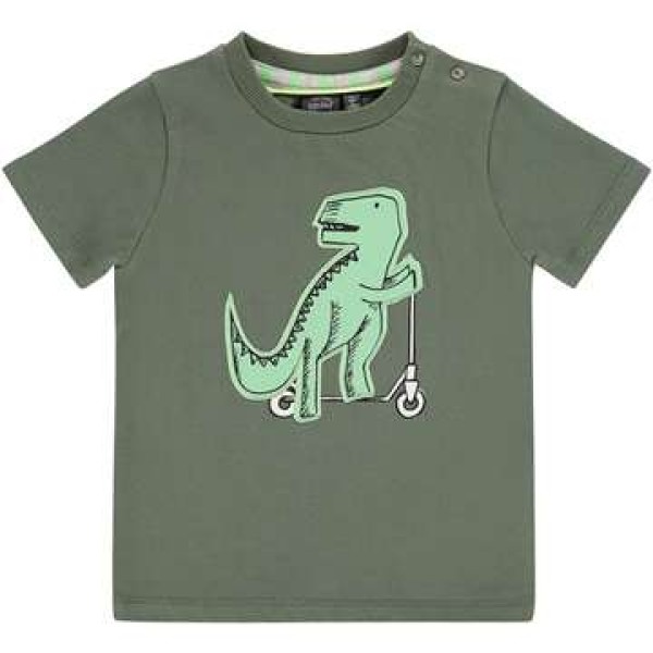 T-shirt σε χακί πράσινο χρώμα με σχέδιο Dino deinonychus της εταιρίας Babyface 