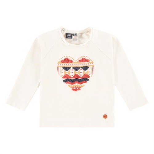 Μπλουζάκι κοριτσιού εκρού χρώμα με σχέδιο στο μπροστινό μέρος της εταιρία Babyface BBE21508676