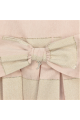 Φόρεμα ροζ προ καρτ με ζώνη φερμουάρ petit