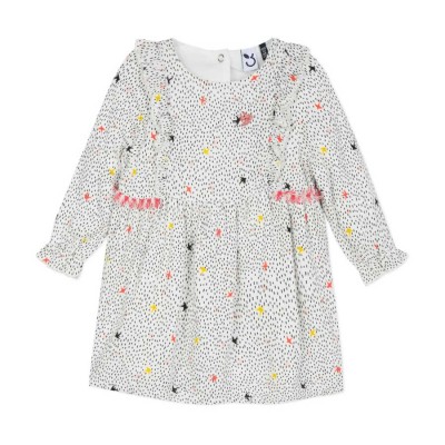 Φόρεμα υφασματινο φλοραλ μακρύ μανίκι κορίτσι 3pommes