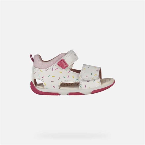 Παπούτσι κοριτσιού Geox Sandal Tapuz Baby Girl White And Pink