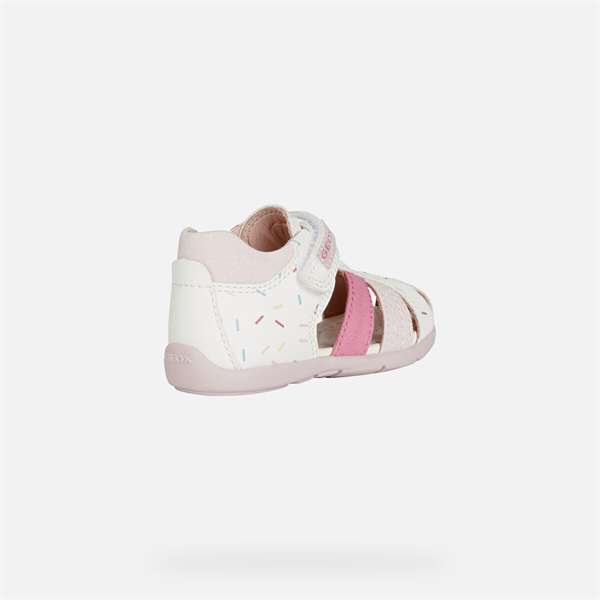 Παπούτσι κοριτσιού Geox Elthan Baby Girl White And Pink