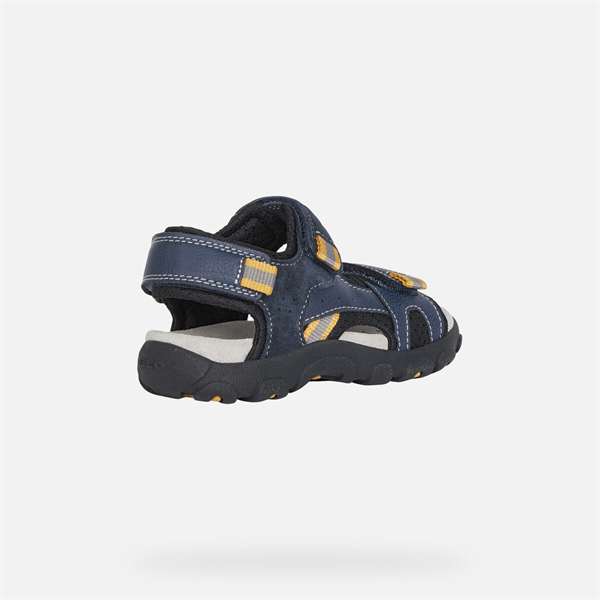 Παπούτσι αγοριού Geox SANDALS Strada Boy Navy And Dark Yellow