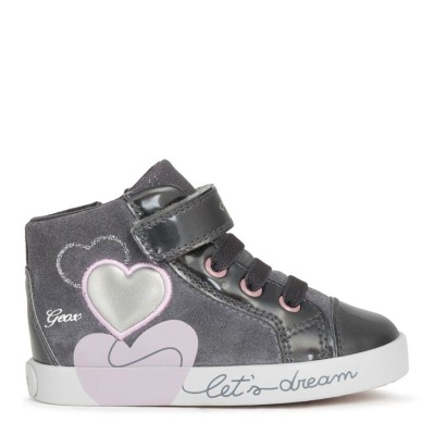 Παπούτσι κοριτσιού μποτάκι σε γκρι χρώμα της εταιριας Geox B16D5B 022HI C9002