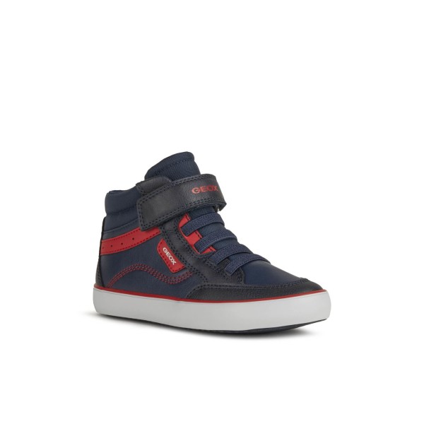 Παπούτσι αγοριού σε μπλε/κόκκινο χρώμα της εταιριας  Geox J165CB 054FU C0735