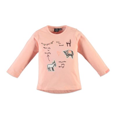 Μπλούζα μακρυμάνικη κοριτσιού ροζ Babyface salmon pink