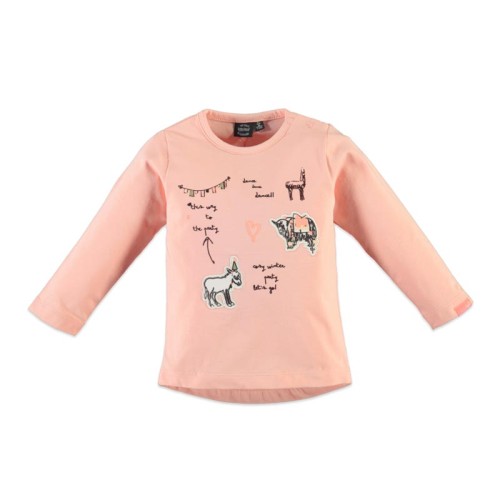 Μπλούζα μακρυμάνικη κοριτσιού ροζ Babyface salmon pink