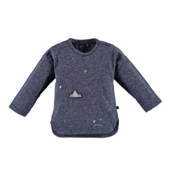 Μπλούζα πουλόβερ κοριτσιού μπλε Babyface steel blue