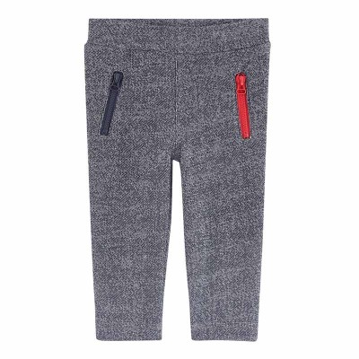 Παντελόνι Φόρμας αγοριού γκρι χειμωνιάτικο με φερμουάρ στις τσέπες 3Pommes 3M23003