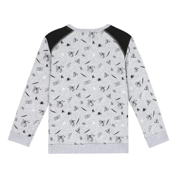 Μπλούζα αγοριού βαμβακερή με σχέδια γκρι χρώμα της εταιρίας 3Pommes