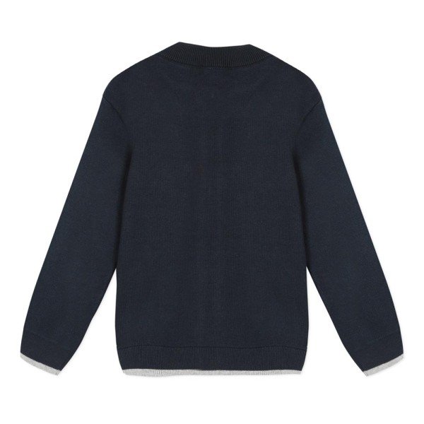 Ζακέτα αγοριού σε μπλε χρώμα με φερμουάρ στο μπροστινό μέρος της εταιρίας 3Pommes