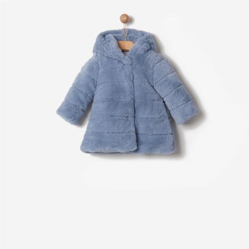 ΓΟΥΝΑ ΚΟΡΙΤΣΙΟΥ ΜΕ ΚΟΥΚΟΥΛΑ FAUX BLUE ΜΠΛΕ  41190138005 YELL-OH!
