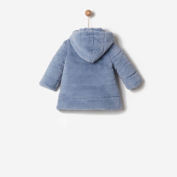 ΓΟΥΝΑ ΚΟΡΙΤΣΙΟΥ ΜΕ ΚΟΥΚΟΥΛΑ FAUX BLUE ΜΠΛΕ  41190138005 YELL-OH!