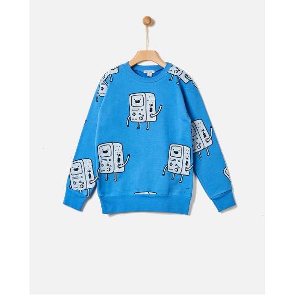 Φούτερ αγοριού γαλάζιο χρώμα με σχέδια της εταιρίας YELL-OH! 42171110055