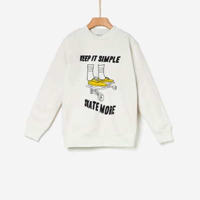 Φούτερ αγοριού winter λευκό χρώμα της εταιρίας YELL-OH! 42171210068