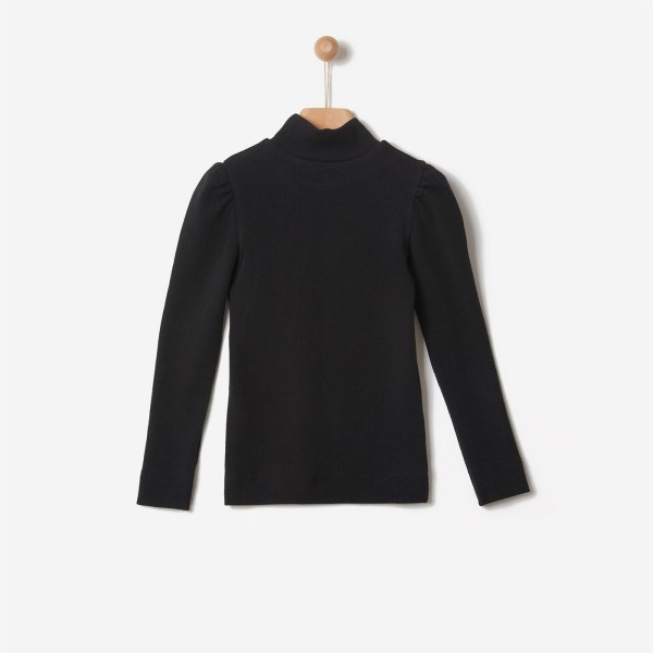 ΜΠΛΟΥΖΑ ΚΟΡΙΤΣΙΟΥ ΡΙΜΠ JACQUARD ΖΙΒΑΓΚΟ ΜΑΥΡΗ 42190230002 YELL-OH!