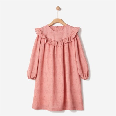 ΦΟΡΕΜΑ ΚΟΡΙΤΣΙΟΥ TENCEL FLOWERS ΣΕ ΡΟΖ- ΣΟΜΩΝ 42190340039 YELL-OH!